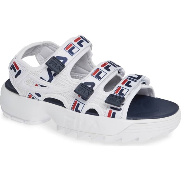 fila disruptor taping platform sandal